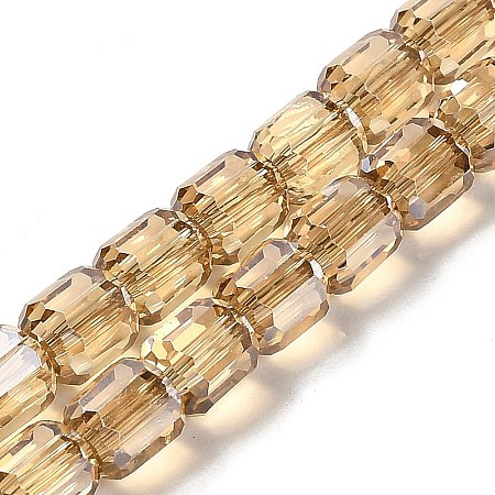 Electroplate Glass Beads Strands EGLA-D030-19J-1