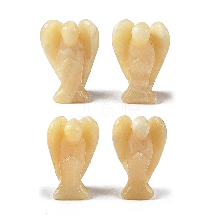 Natural Yellow Jade Carved Angle Figurines GG-CBA9C2C-A11-1