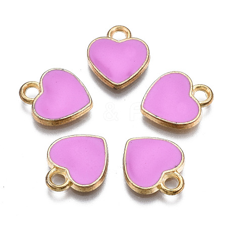 Alloy Enamel Charms X-ENAM-S121-041G-1