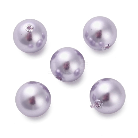 Baking Painted Pearlized Glass Pearl Round Beads HY-Q001-02B-03-1