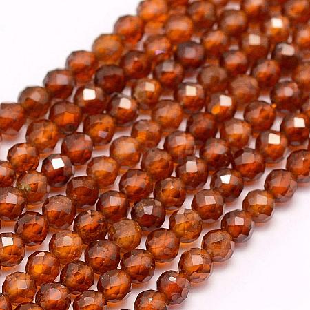 Natural Garnet Beads Strands G-F509-13-3mm-1