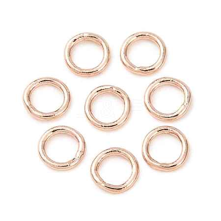 Brass Closed Jump Rings KK-CBA8EB2-01RG-1