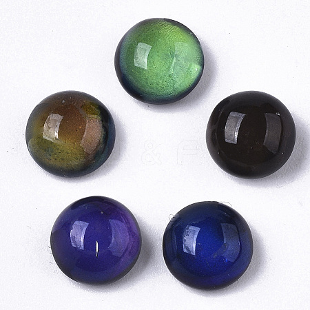 Translucent Glass Cabochons X-GLAA-T023-03A-1