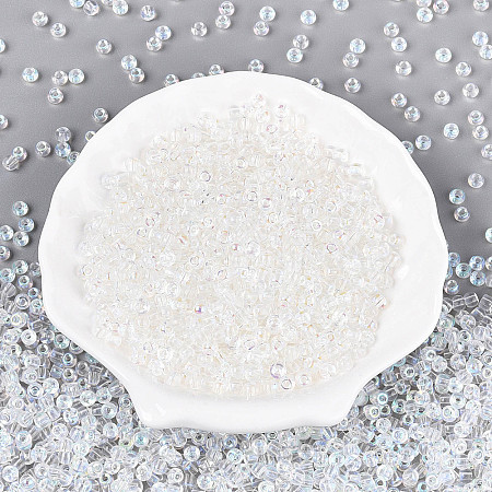 6/0 Half Plated Glass Beads SEED-N008-04G-1