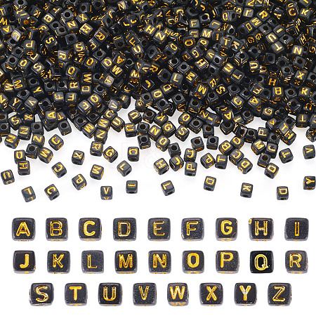 1300Pcs 26 Styles Opaque Acrylic Beads SACR-TA0001-78-1