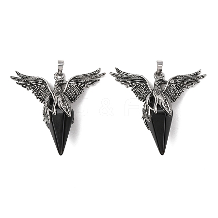 Natural Obsidian Pendants GG-C001-02I-1