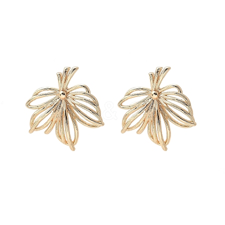 Brass Stud Earrings Finding for Women KK-A244-12G-1