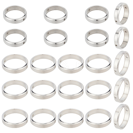16pcs 2 style 304 Stainless Steel Bead Frames FIND-DC0001-62-1