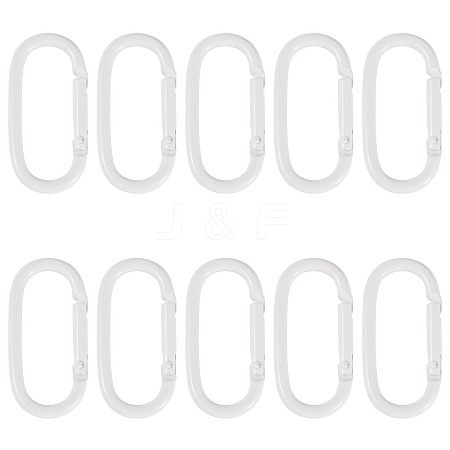 10Pcs Alloy Spring Gate Rings FIND-TA0009-25G-1