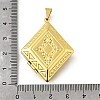 Brass Locket Pendants KK-Q066-26G-3