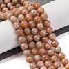 Natural Orange Quartz Beads Strands G-P551-A01-02-1