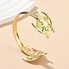 304 Stainless Steel Cuff Bangles for Women AJEW-P127-22G-1