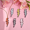 12Pcs 6 Styles Printed Acrylic Big Pendants MACR-CJ0001-53-6