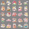 50Pcs Cat PET Waterproof Stickers PW-WG320BA-01-5