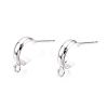 Brass Ear Stud Findings KK-WH20013-03S-1