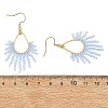 Stainless Steel with Glass Seed Beads Dangle Earrings EJEW-MZ00826-5