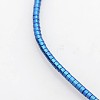 Electroplate Non-Magnetic Synthetic Hematite Column Beads Strands G-J210D-03-1