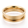 201 Stainless Steel Grooved Finger Ring Settings RJEW-TAC0017-6mm-01C-1