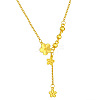 Brass Flower Tassel Pendant Necklaces for Women WG8DA3A-01-5