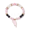 Natural Mixed Gemstone Beads Stretch Bracelets for Women BJEW-TA00573-03-2