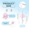 Brass Dangle Earring EJEW-TAC00023-3