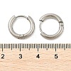Tarnish Resistant 202 Stainless Steel Huggie Hoop Earrings EJEW-O087-06F-P-4