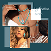 SUNNYCLUE 16Pcs 8 Styles Synthetic Turquoise Pendants FIND-SC0003-47-6