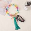 Chain Link Wristlet Keychain HJEW-SW00013-03-4