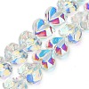 Electroplate Transparent Glass Beads Strands EGLA-B012-AB-2