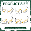 200Pcs 4 Styles Iron Back Bar Pins IFIN-ME0001-21B-2