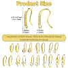 18Pcs 9 Styles Brass Micro Pave Clear Cubic Zirconia Earring Hooks ZIRC-CJ0001-29-2