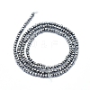 Electroplate Glass Beads Strands GLAA-F079-A-FP03-2