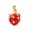 Brass Micro Pave Cubic Zirconia Pendants LS-KK-P320-07B-G-1