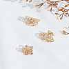3Pcs 3 Styles Metal Hollow Claw Hair Clips OHAR-LP0001-21G-1