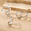 Minimalist Irregular Fashion Alloy Cuff Rings Sets SE5732-3