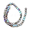 Electroplated Transparent Glass Beads Strands GL-CBA98F0-06A-05-3