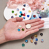 Craftdady 150Pcs 15 Colors Transparent Glass Beads GLAA-CD0001-09-10