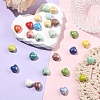40Pcs Glazed Porcelain Beads PORC-YW0001-61-4