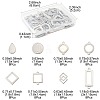 64Pcs 8 Styles 304 Stainless Steel Geometric Links/Connectors STAS-FS0002-02-4