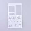 Plastic Reusable Drawing Painting Stencils Templates DIY-G027-F05-2