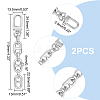 Unicraftale 2PCS Alloy Mariner Link Chain Purse Strap Extenders FIND-UN0002-12P-3