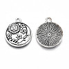 Tibetan Style Alloy Pendant Enamel Settings TIBE-S323-006AS-RS-2