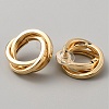 Iron Twist Knot Stud Earrings for Women EJEW-WH0004-106A-2