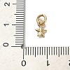 Brass Charms KK-H493-01G-09-3