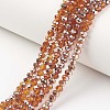 Electroplate Transparent Glass Beads Strands EGLA-A034-T2mm-N13-1