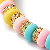 Handmade Polymer Clay Beads Stretch Bracelets BJEW-JB06488-7
