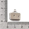 Brass Micro Pave Clear Cubic Zirconia Pendants KK-C096-16A-P-3