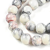Baking Paint Glass Beads Strands DGLA-N003-8mm-C05-4