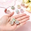 9Pcs 9 Colors Acrylic Rhinestone Rondelle Beads OACR-YW0004-54-5