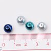 8mm Mixed Blue Color Pearlized Glass Pearl Beads for Jewelry Making HY-PH0006-8mm-03-4